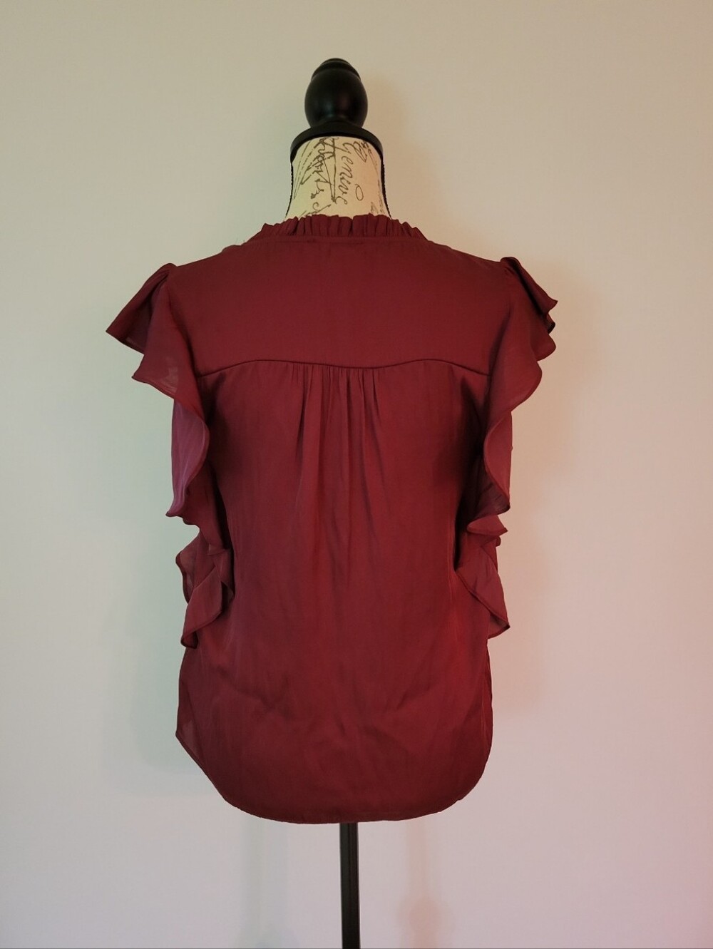 NWOT PAIGE Genie Top In Sangria Size XS - Picture 8 of 9